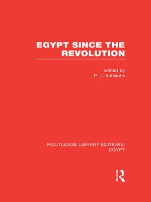 cover image of Egypt Since the Revolution (RLE Egypt)